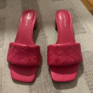 Marc Fisher Fuchsia Woven Sandals